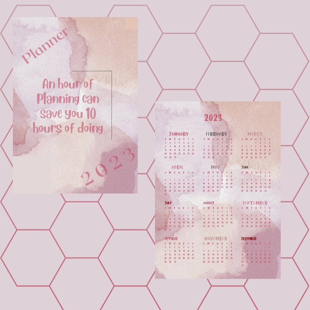 PLANNER to Print 2023 Etsy