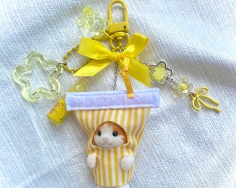 Sylvanian Families (calico critters US) Soda Cat Keychain