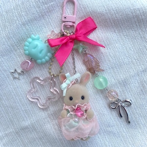 Sylvanian Families (calico critters US) Jellyfish Bunny Keychain