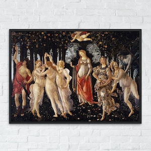 Primavera Painting, Allegory of Spring Sandro Botticelli, Printable Wall Art Decor Famous Landscape Print Classic Fine Art, Instant Download