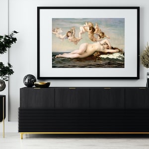 Arte imprimible de El nacimiento de Venus, pintura de mitología griega clásica, impresión de bellas artes renacentistas, descarga digital, decoración de pared vintage imagen 4