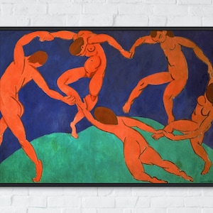 Dance (1910) Painting, Henri Matisse, Printable Wall Art Decor, Famous Modernism Landscape Print, Classic Vintage Fine Art, Instant Download