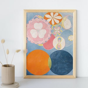 Hilma af Klint, The Ten Largest No. 2 - Childhood, Printable Wall Art, Famous Minimalist Print, Vintage Spiritual Fine Art, Instant Download