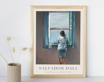 額装品/窓辺の人/サルバドール ダリ アートフレーム ダリ 窓辺の人 – 古径コスモ