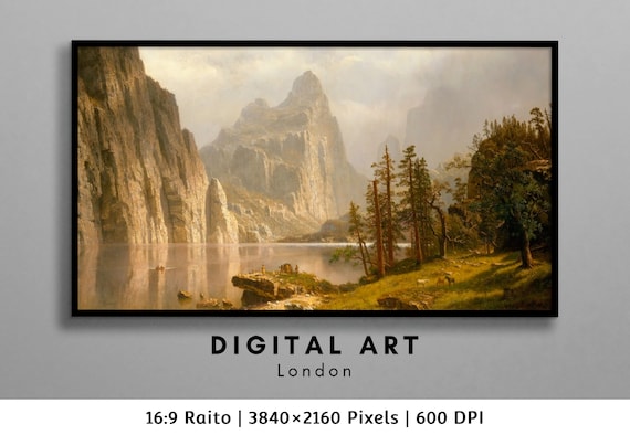 アート・デザイン・音楽 The Valley of the Shadow The Photography Samsung Frame TV 4K Art, Vintage Valley of the Yosemite