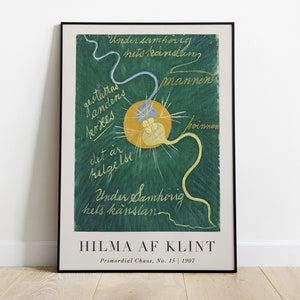 Hilma af Klint Print, Primordial Chaos, No. 15, Printable Wall Art, Famous Minimalist Prints, Vintage Spiritual Fine Art, Digital Download