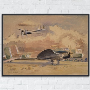 Vintage Airplane Printable Art, Nursery Wall Decor, Printable Plane Poster, Vintage Aviation Art, Airplane Wall Art, Digital Nursery Decor