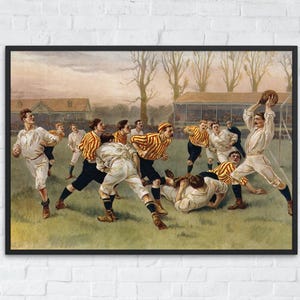 Soccer Printable Art, Vintage Soccer Print, Sports Wall Art, Soccer Poster for Kids Room Art Prints, Retro Sport Decor, Digital Download