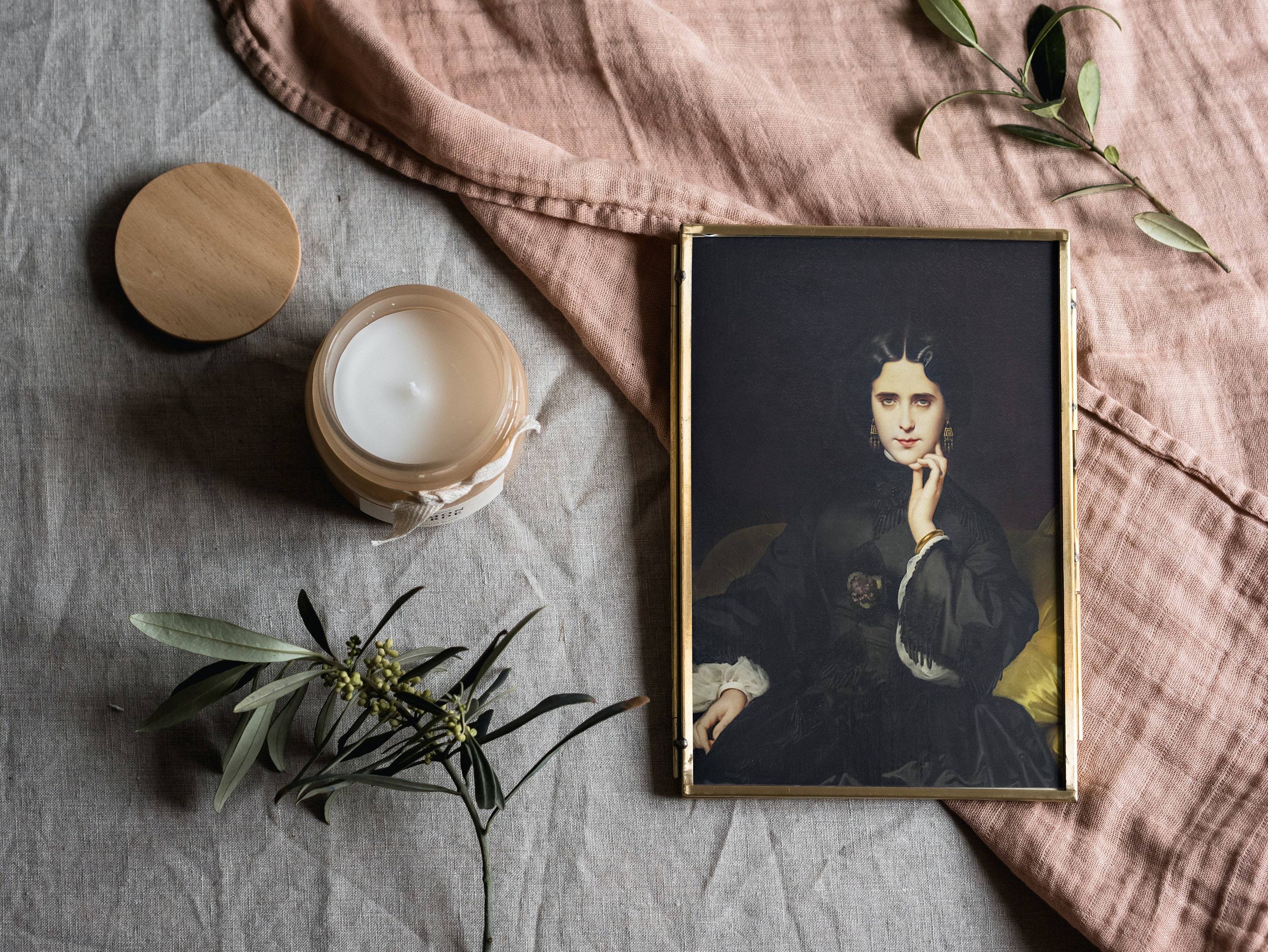 Vintage Woman Painting, Printable Wall Art, Victorian Moody Woman ...