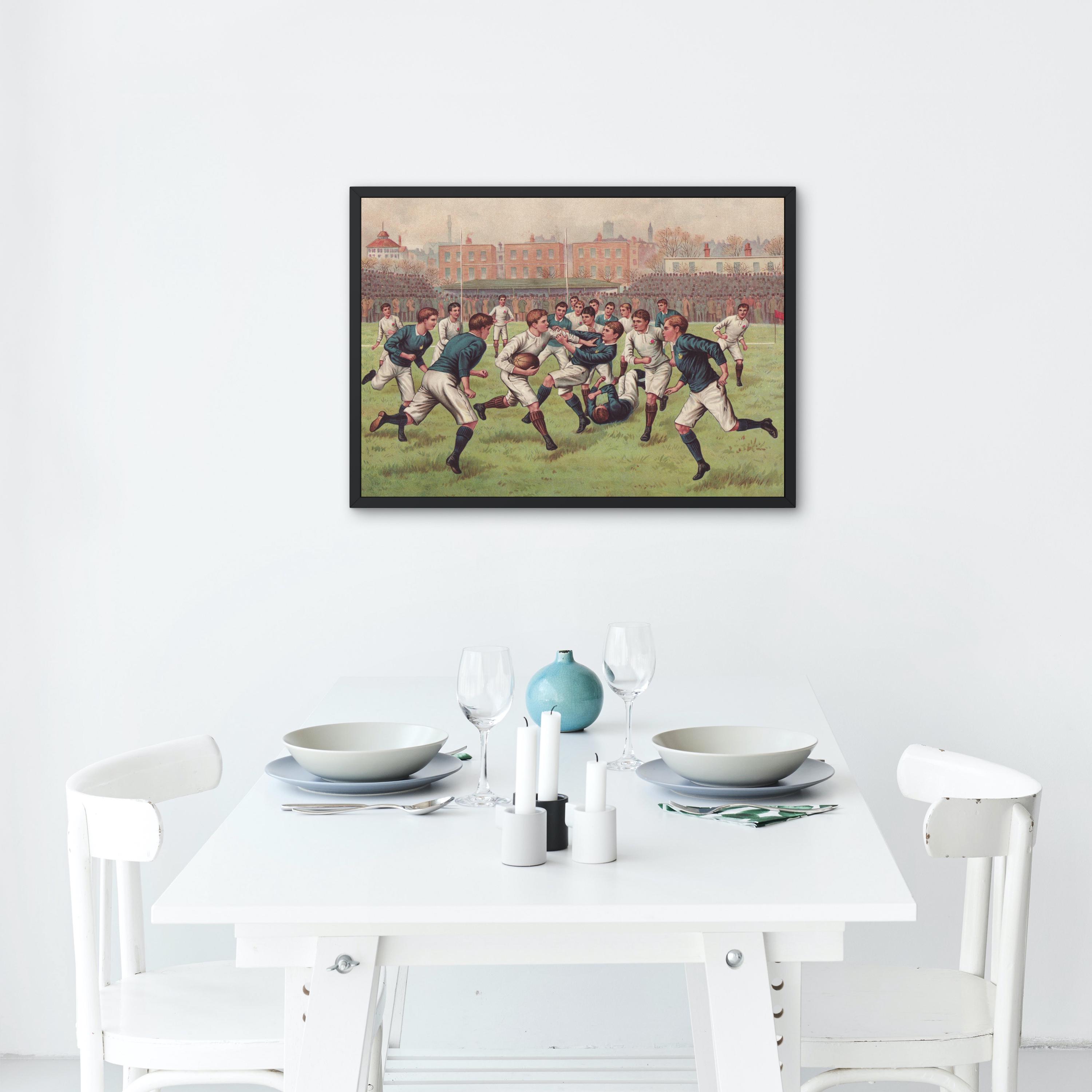 Vintage Football Poster Printable, Classic Sports Wall Art, Football ...