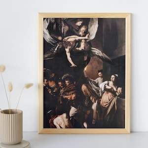 The Seven Works of Mercy (1607) Painting, Caravaggio, Printable Wall Art Decor, Vintage Portrait Print, Classic Fine Art, Instant Download
