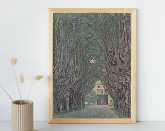 Avenue in the Park of Schloss Kammer Painting, Gustav Klimt, Printable Wall Art Decor, Vintage Print, Classic Fine Art, Instant Download