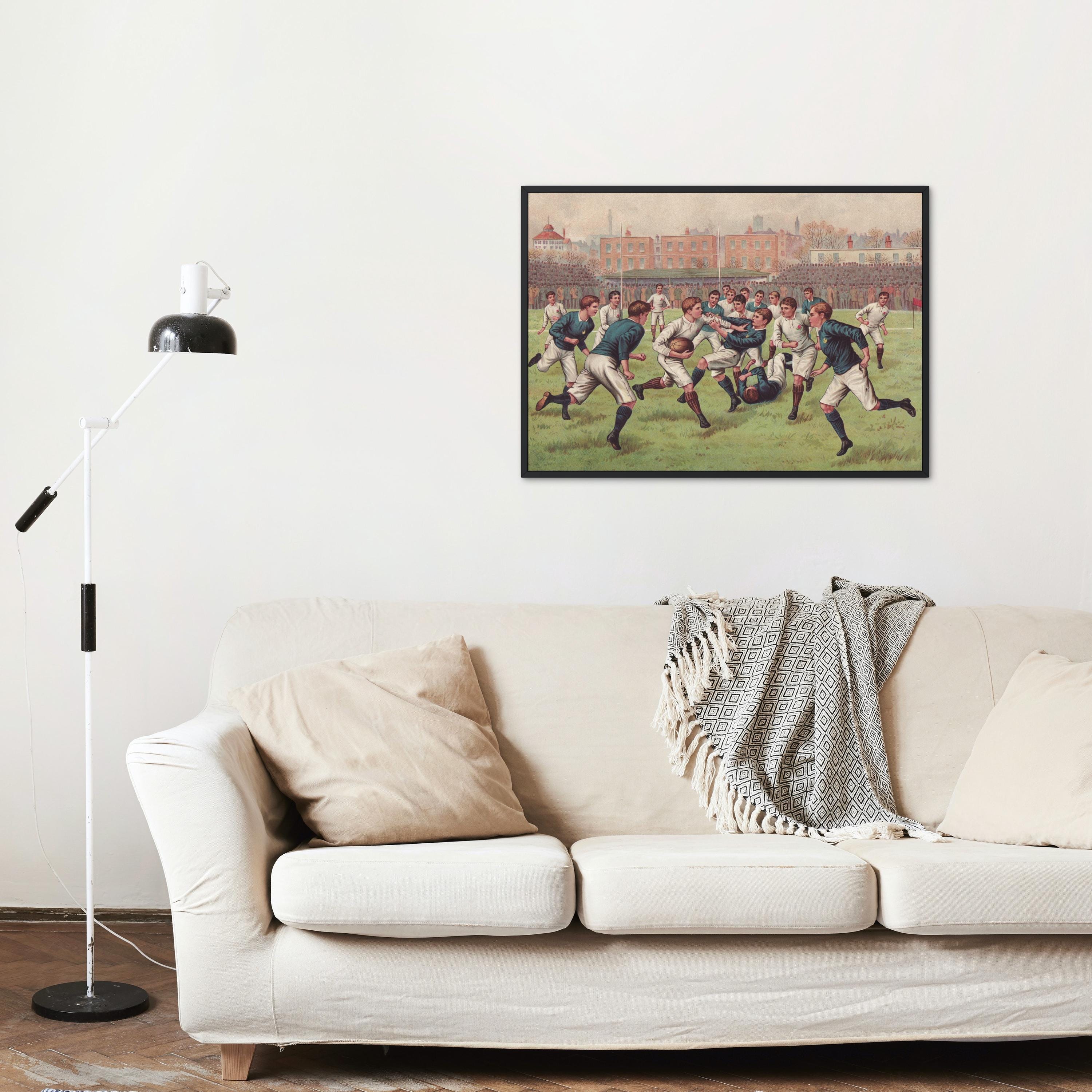 Vintage Football Poster Printable, Classic Sports Wall Art, Football ...