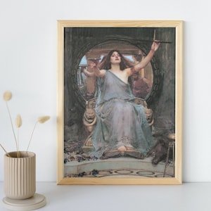 Circe Offering the Cup to Ulysses, John William Waterhouse Printable Wall Art, Famous Portrait Print, Fine Art Decor, Instant Download