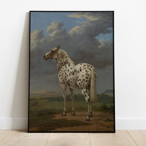 Printable Vintage Horse Art, Equestrian Oil Painting, Digital Horse Portrait, Downloadable Wall Art, Antique Horse Print, Instant Download