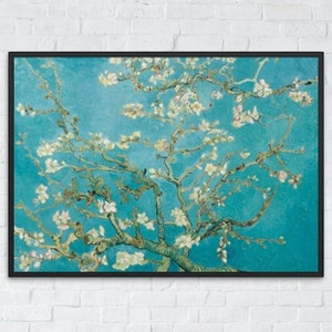 Almond Blossoms Painting, Vincent van Gogh, Printable Wall Art Decor, Famous Landscape Print, Classic Fine Art Poster, Instant Download