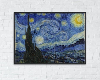 フィンセント・ファン・ゴッホの星降る夜 印刷できる有名なアート