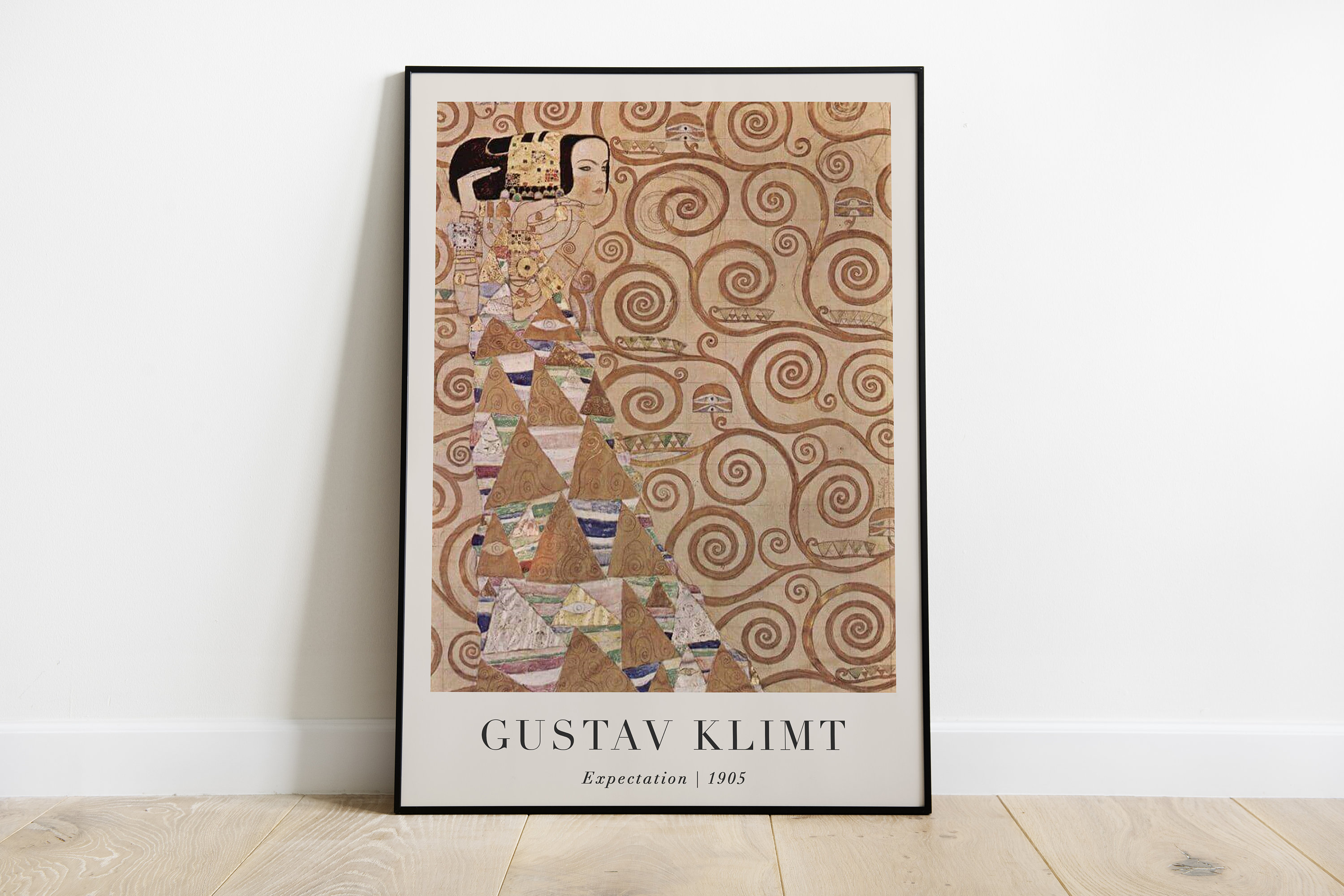 Expectation Painting With Text, Gustav Klimt, Printable Wall Art