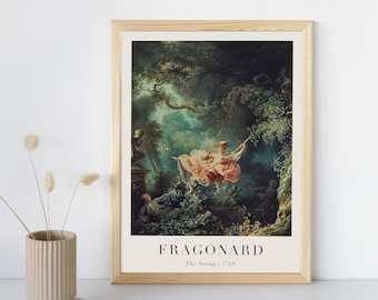 ジャン＝オノレ・フラゴナール：ブランコ（1767年頃） - ジクレー版画