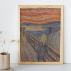 エドワルド・ムンク 絵画(印刷)② Amazon.co.jp: Edvard Munchエドヴァルド・ムンク「叫び 印刷