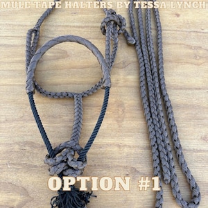 Brunt Muleband Hästgrimma