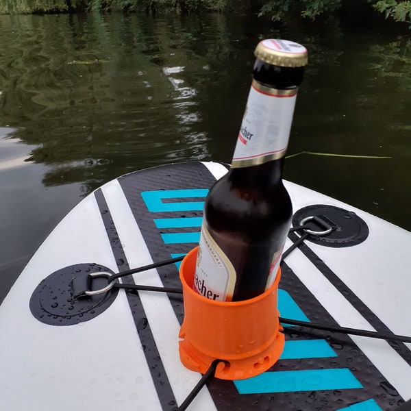 SUP Getränkehalter - Stand Up Paddle  - 3D Druck - Sommer, Sonne, Sonnenschein - Farbe Orange - Paddle Board sup