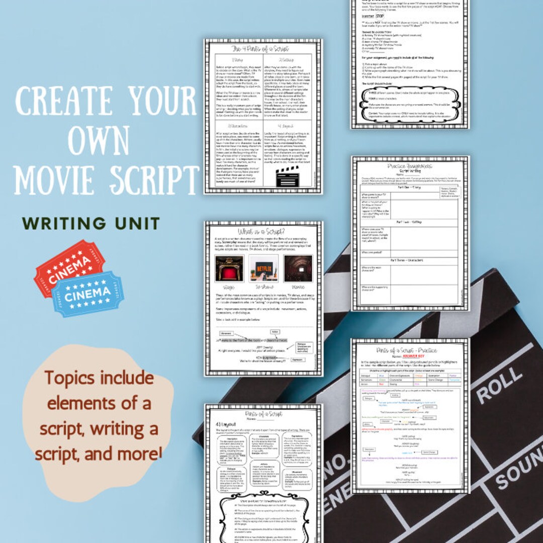 Movie | Script | Writing | Teacher | School Curriculum | Learning ...