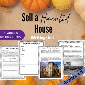 Herbst | Herbst | Schreibaktivität | Gruselgeschichten Einheit | Spukhaus verkaufen | Lernen | Lektion | Homeschool | Lehre