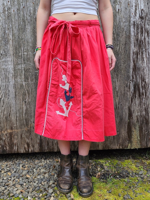 vintage 1950s wrap skirt Gem