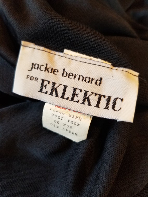 Vintage Jackie Bernard for EKLEKTIC Black Disco D… - image 3