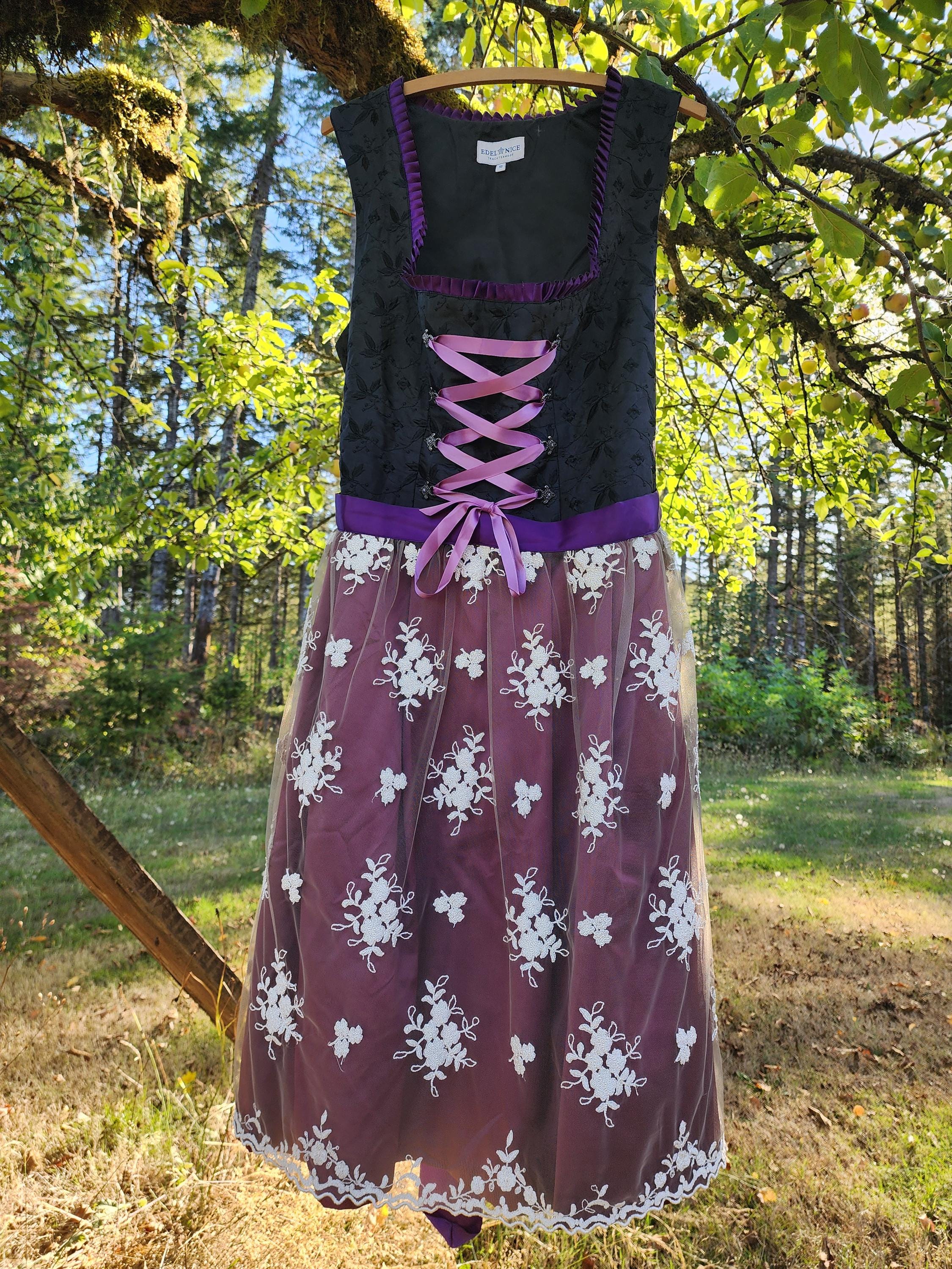knee length dresses for ladies Midi Dirndl Anni Leinen  Dirndl