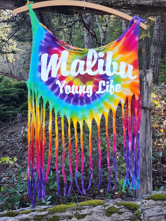 Malibu Young Life Upcycled Fringe Crop Top