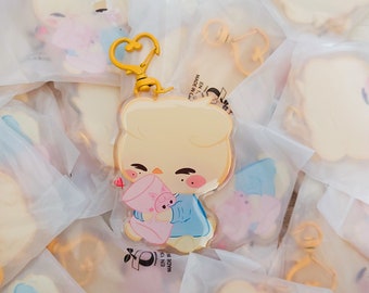 Bbokari and Dwaekki pillow keychain / Straykids / skzoo /