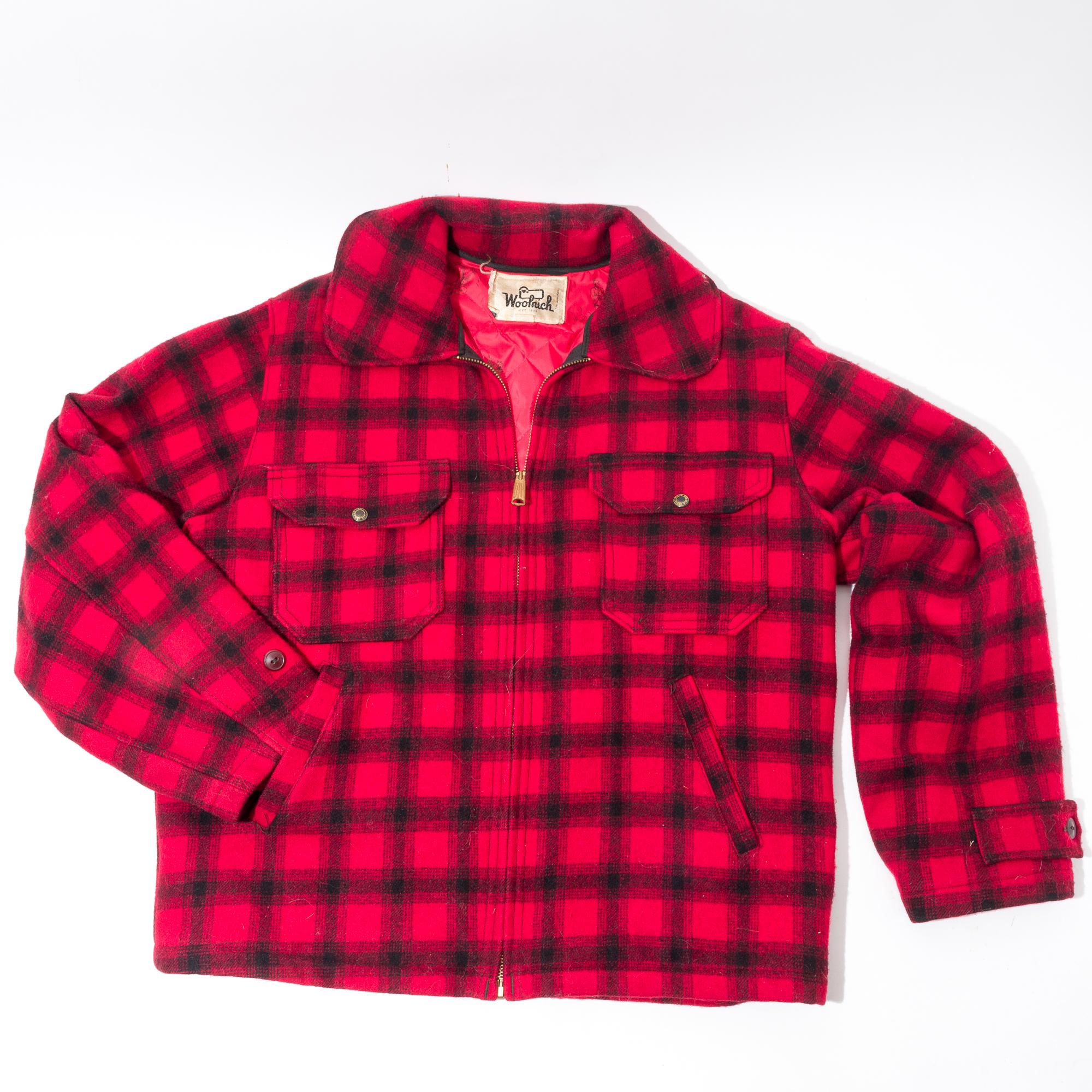 Red Woolrich Jacket - Etsy