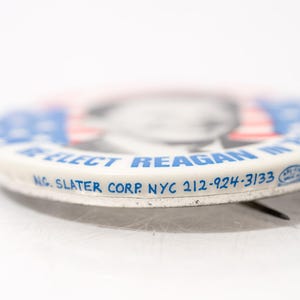 Vintage Ronald Reagan Button, 1984, Keep America Great, Republic Presidential Campaign Pin image 4