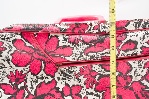 Vintage Floral Suitcase, Mod, Pink - image 4