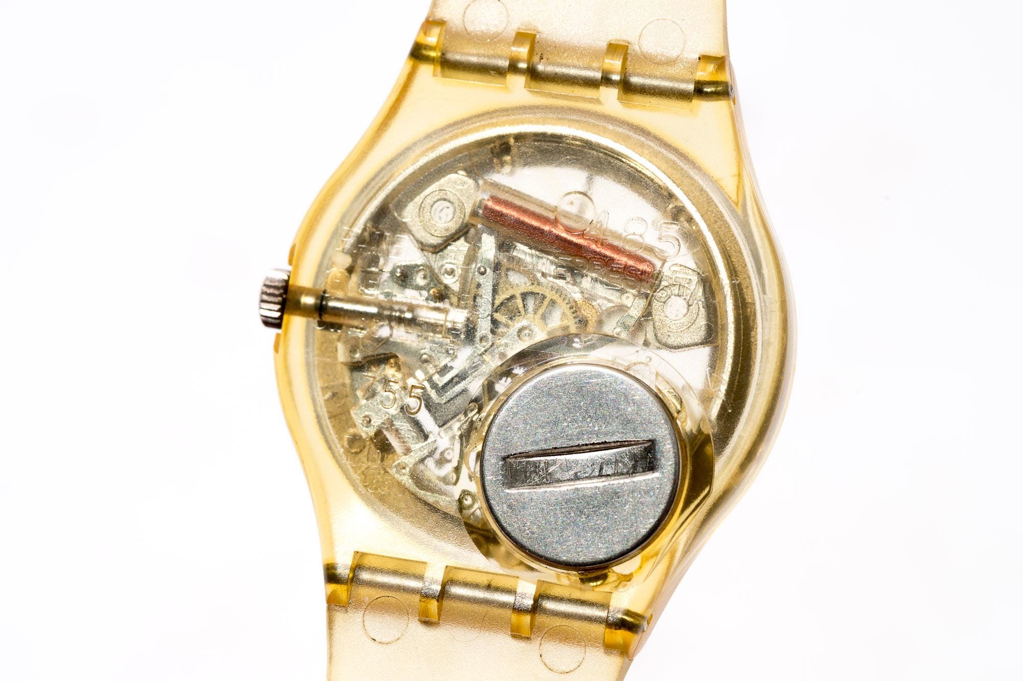 Vintage Swatch Watch Jellyfish GK100, 34mm Case, Early 1980s