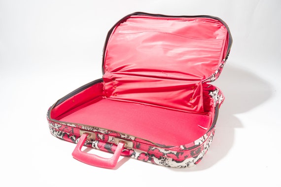 Vintage Floral Suitcase, Mod, Pink - image 7