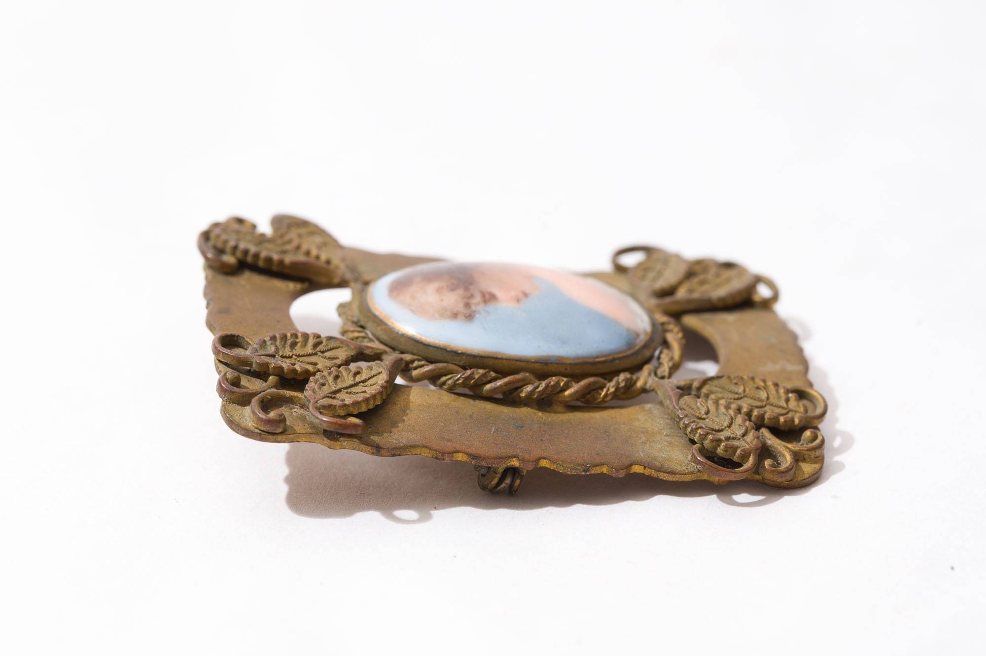 Broche Vintage Victorienne Femme – Épingle Vêtements Portrait Relief, Style Chic Rétro