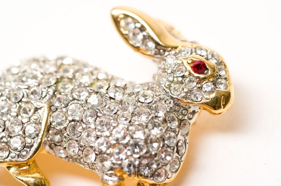 Vintage Rabbit Brooch, Kenneth J. Lane, KJL - image 10