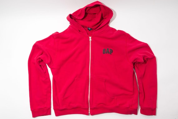 Vintage GAP Hoodie, Zip Front, Red, 1990s, Womens Large - Etsy