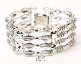 Vintage Silver Toned Link Bracelet, Coro