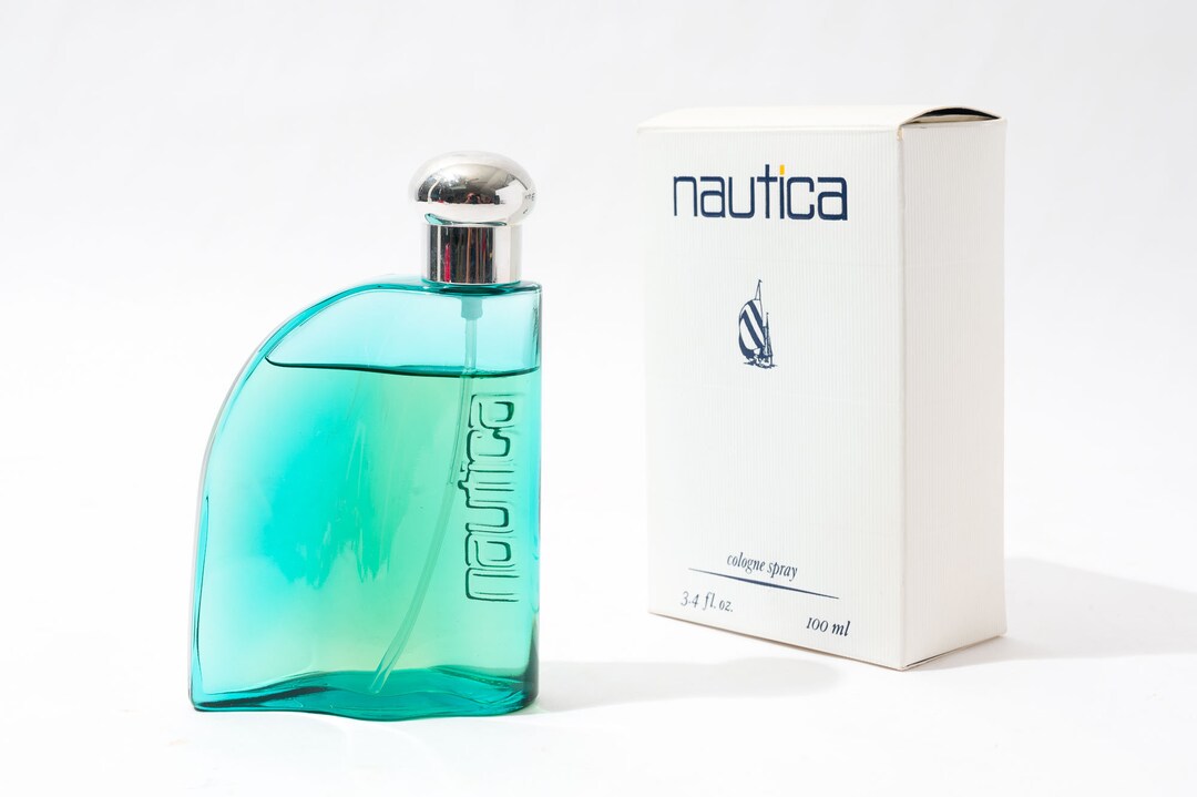 Vintage Nautica Cologne Spray, Green Bottle, Ounce Bottle