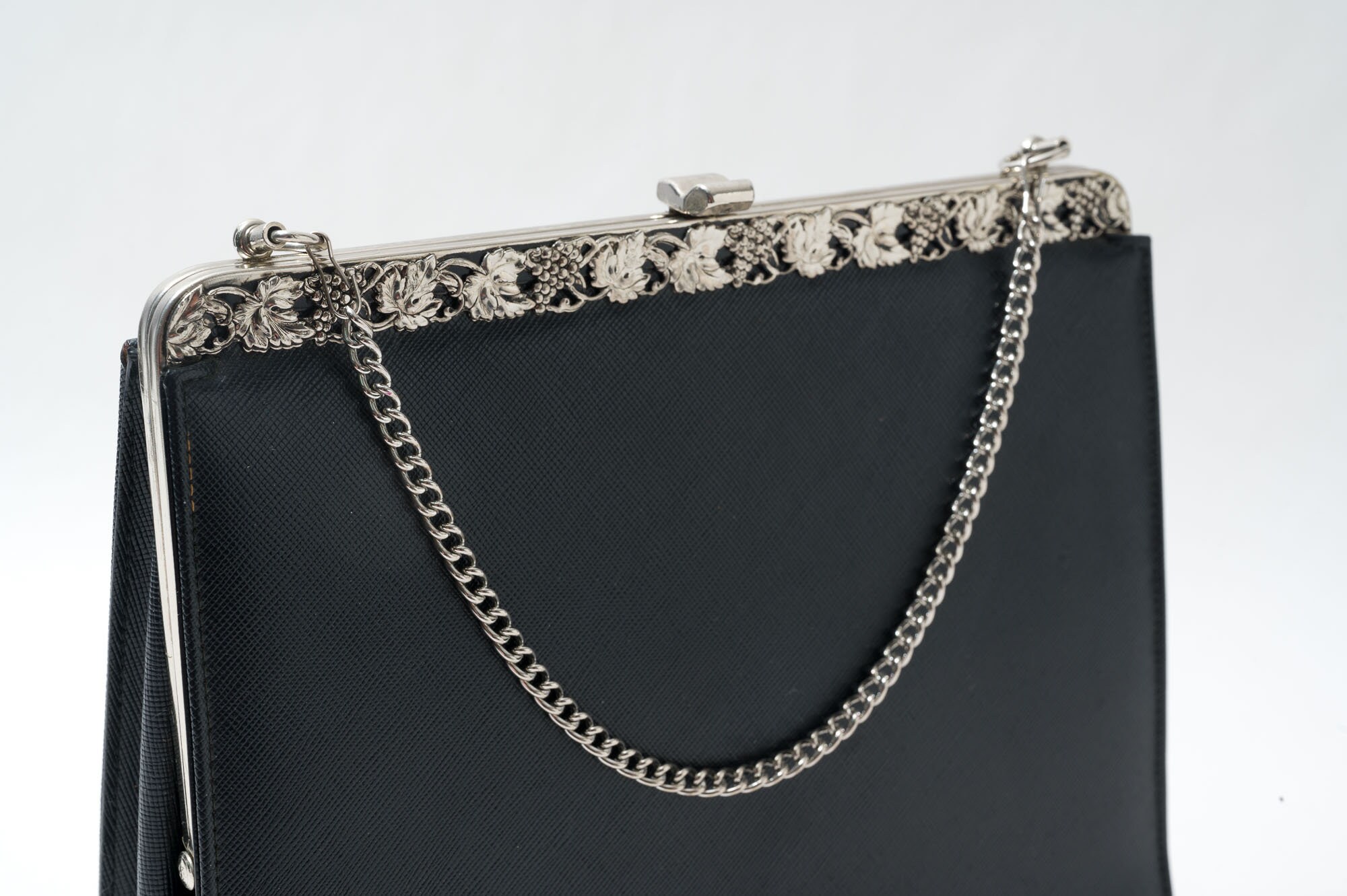 Vintage Black Purse, Handbag, Theodor of California
