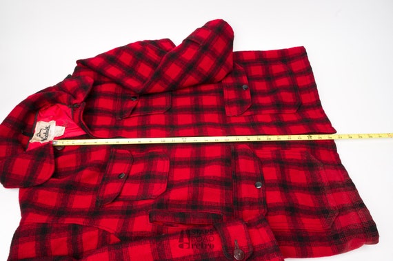 Vintage Woolrich Hunting Jacket, Wool, Red, Plaid - image 5