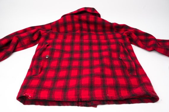 Vintage Woolrich Hunting Jacket, Wool, Red, Plaid - image 6
