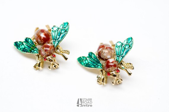 Pair of Bug Brooches, Vintage, Scatter Pins - image 4