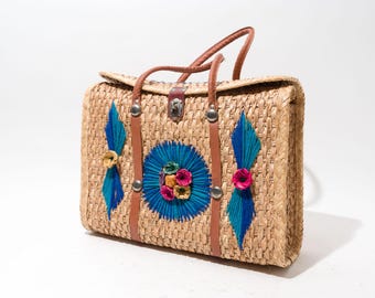 Vintage Straw Bag, Acapulco, Tote