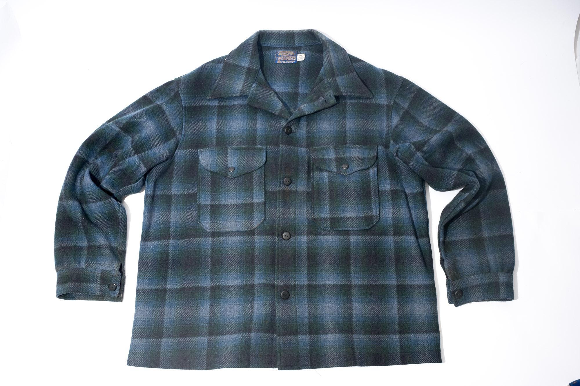 ヴィンテージ ペンドルトン ウールジャケット、コート、ブルーチェック