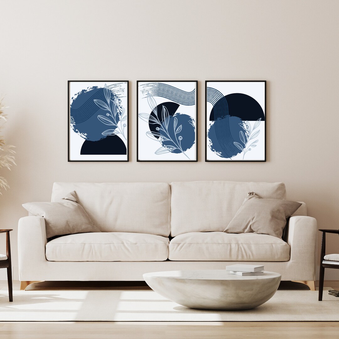 DIGITAL DOWNLOAD, PRINTABLE, Set of 3, Modern Art, Geometric Abstract